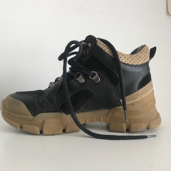 Size 7 (36) L'Intervalle Black tan leather boots - Picture 4 of 10